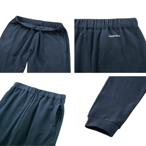  TVで リカバリーウェア 上下セット ネイビー LL サイズ | ワークマン メディ ヒール ルーム トレーナー-スウェット パンツ 疲労回復 睡眠の質向上 遠赤外線効果 21594-21595 po a 5 e 20 ddd その他 キッチン 食器