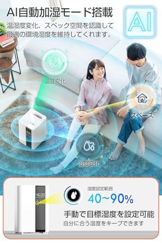 パワフル加湿 32畳まで対応