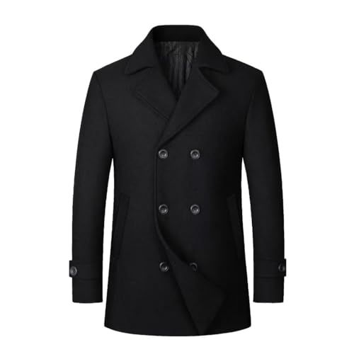 Ｋａｙｉｙａｓｕ チェスターコート メンズ 冬服 トレンチコート ビジネスコート ダブルジャケット 大きいサイズ アウター 防寒 黒 秋冬po 4 f 93 eb 6 c