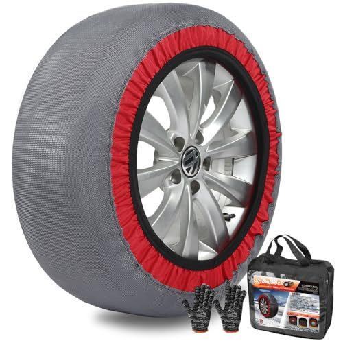 タイヤチェーン 布製 チェーン規制適合 2025 スノーソックス 非金属 2輪分 スノーチェーン 装着簡単 ジャッキアップ不要 滑り止め 雪対策 軽自動車 滑り止めチェーン 雪道 凍結道路 厳冬の必需品 日本語取扱説明書po 65 fcd 9 b 4