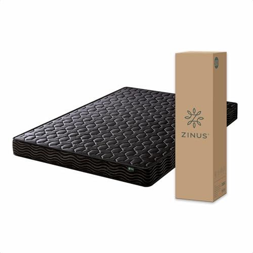 ZINUS BASIC マットレス ポケットコイル 15 cm ブラック セミダブル コイル数 体圧分散 やや硬め 高耐久 圧縮梱包 ベッド ジヌス 日本 BASICP 6 m