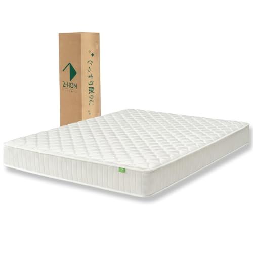 Z-HOM マットレス ダブル やや硬め 厚20 cm ポケットコイル 高反発 高密度 独立ポケットコイル 体圧分散 通気恒温 ベッドマットレス 寝返りサポート mattress スプリング 静音 底付き感無し 高耐久性 並行配列 圧縮梱包 ホ m