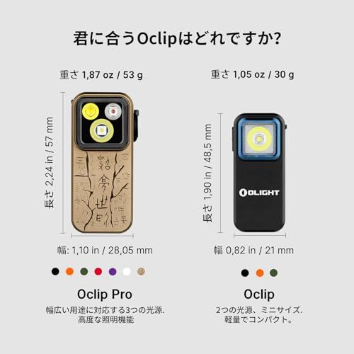 OLIGHT(オーライト) クリップライト LEDランニングライト 軽量 小型 3