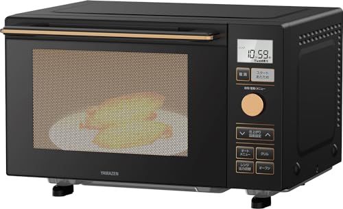 山善 電子レンジ オーブンレンジ 18 L 一人暮らし 二人暮らし フラットテーブル トースト機能付き オーブン機能付き 自動メニュー18種類 簡単お手入れ グリル機能 ブラック YRP-F 181 TV B m