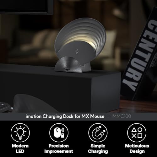 imation ロジクールMX ワイヤレス充電器 For MASTER 3 S | Mac| Mac グレー DARKGREY m