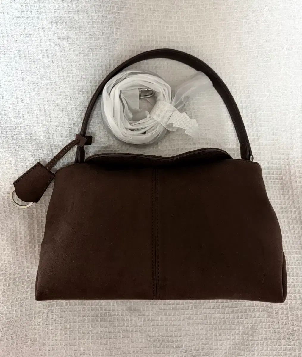 モアモル スウェード ブラウン ミニバッグ