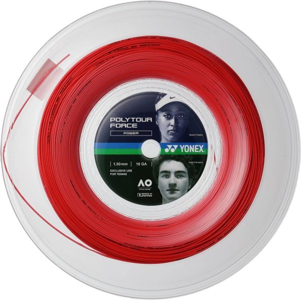 YONEX ヨネックス ポリツアーフォース130 200 M 色 ブライトレッド