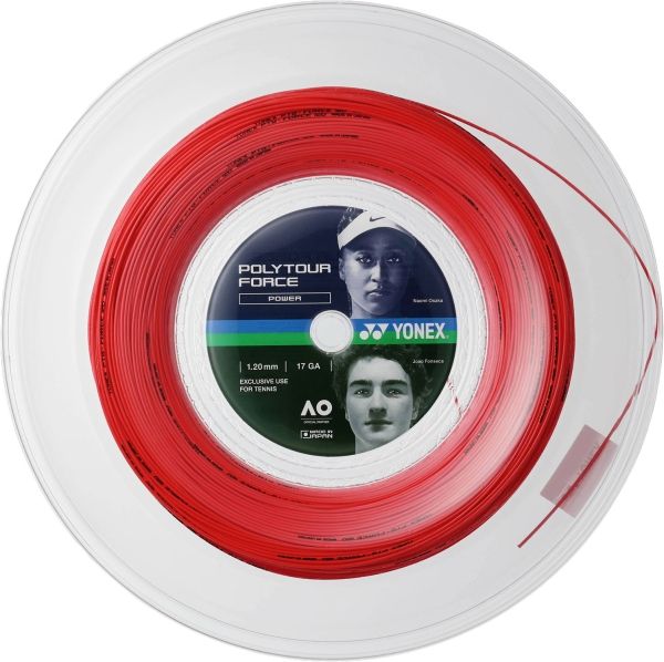 YONEX ヨネックス ポリツアーフォース120 200 M 色 ブライトレッド