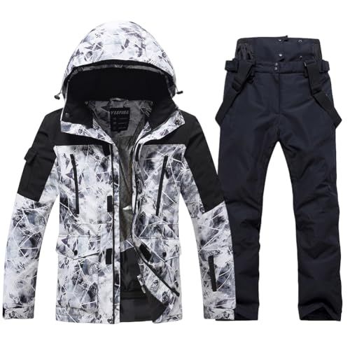 HOTIAN スノーボードウェア 上下セット メンズ スキーウェア スノボウェア 耐水圧10000 mm 全 M?3 XL 撥水加工 防寒 ジャケット パンツ 2点セットpo bf 345642