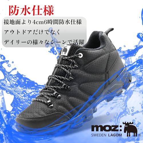 モズ メンズ トレッキングシューズ スニーカー 防水 軽量 撥水 グリップソール クッションインソール 靴 2277 Apo 4 f 41 d 980