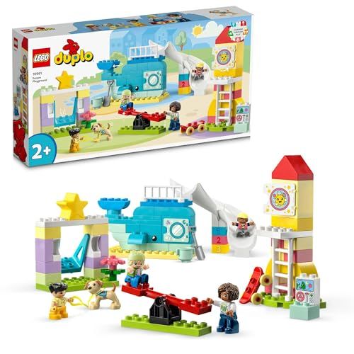 レゴ LEGO デュプロ デュプロのまち ゆめのあそび場 おもちゃ 玩具 プレゼント ブロック 知育 男の子 女の子 子供 1歳半 2歳 4歳 幼児 ごっこ遊び おままごと 10991 po 83 db 4789