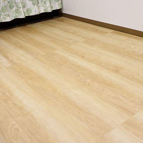 フロアタイル はめ込み 置くだけ メープル M 001 N 接着剤不要 床暖房対応 セット フローリング シデフロア 裏面パッド付き ペット対応 賃貸OKpo 1 ea 91886