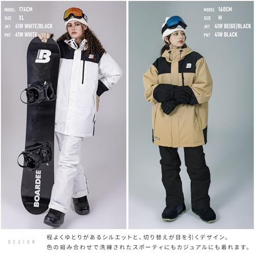 ＢＯＡＲＤＥＥ ゆうちゃみ スノボウェア レディース 上下セット スノーボードウェア OT 41 W×OB W ボーディー スキーウェアpo 761138 ad
