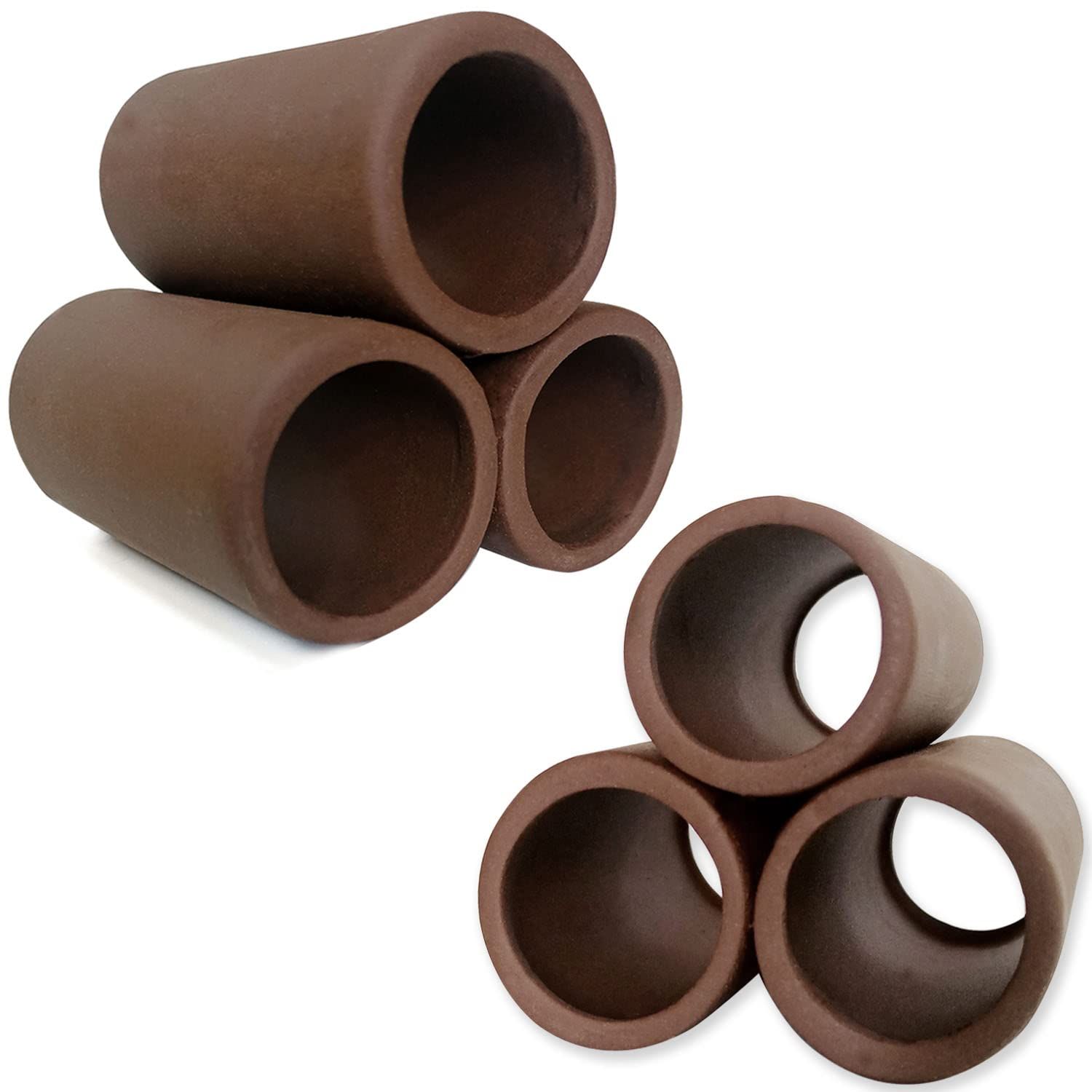 水槽用飾り 癒し水景 素焼き土管ミニ 陶器 洞窟 素焼きの隠れ家 セット セラミックロックケーブ エビ カニ 隠しシェルター 丸土管ミニ3連