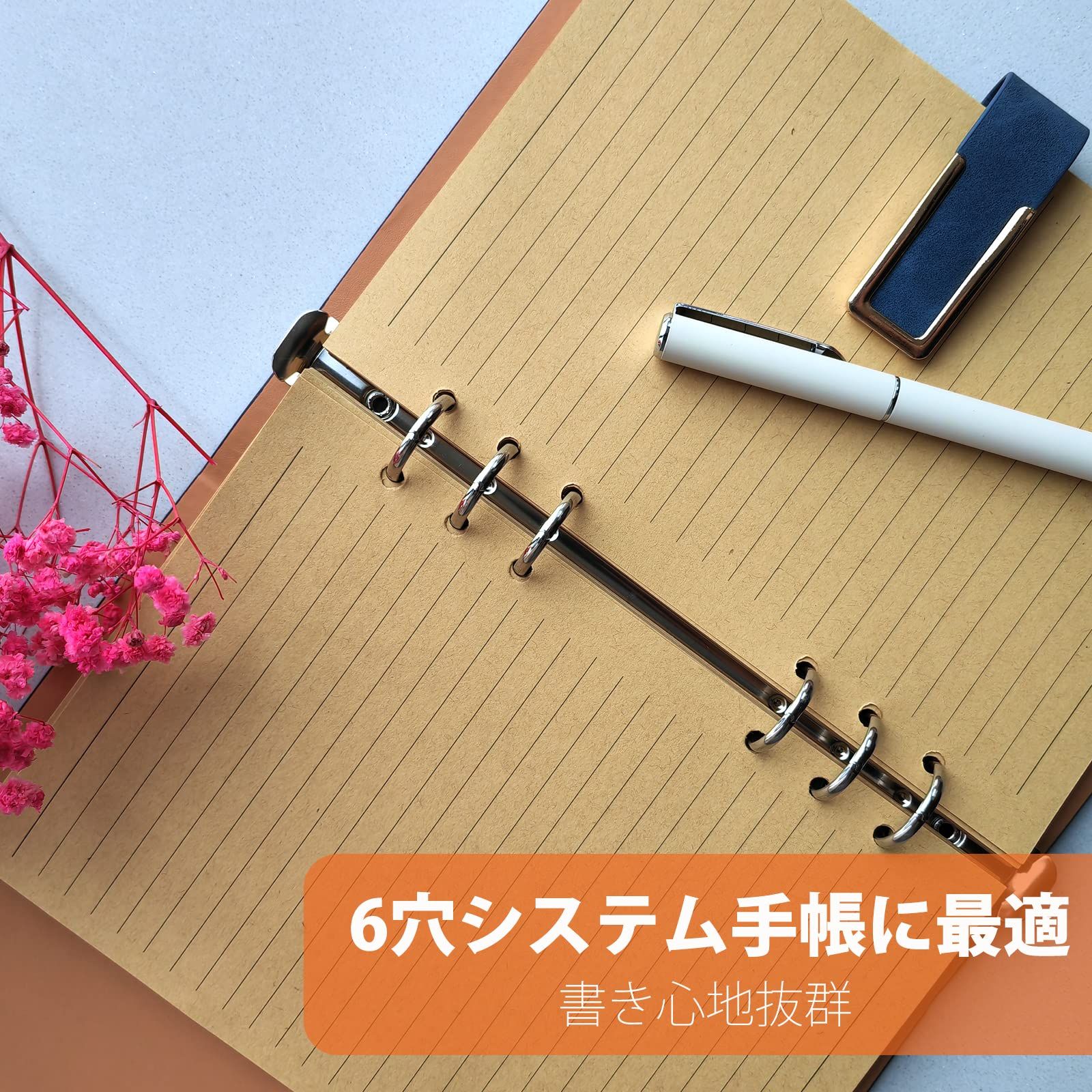  手帳リフィル DY 2 ten A 5 ルーズリーフ用 詰め替え用紙 文庫本サイズ 厚型 バインダー 6穴 ノートブック メモ ビジネス 金銭出納帳 書きやすい 筆記用紙 替え紙 システム手帳用 チェックシート クラフト紙 収支帳 応用ノ その他 手帳 日記 家計簿