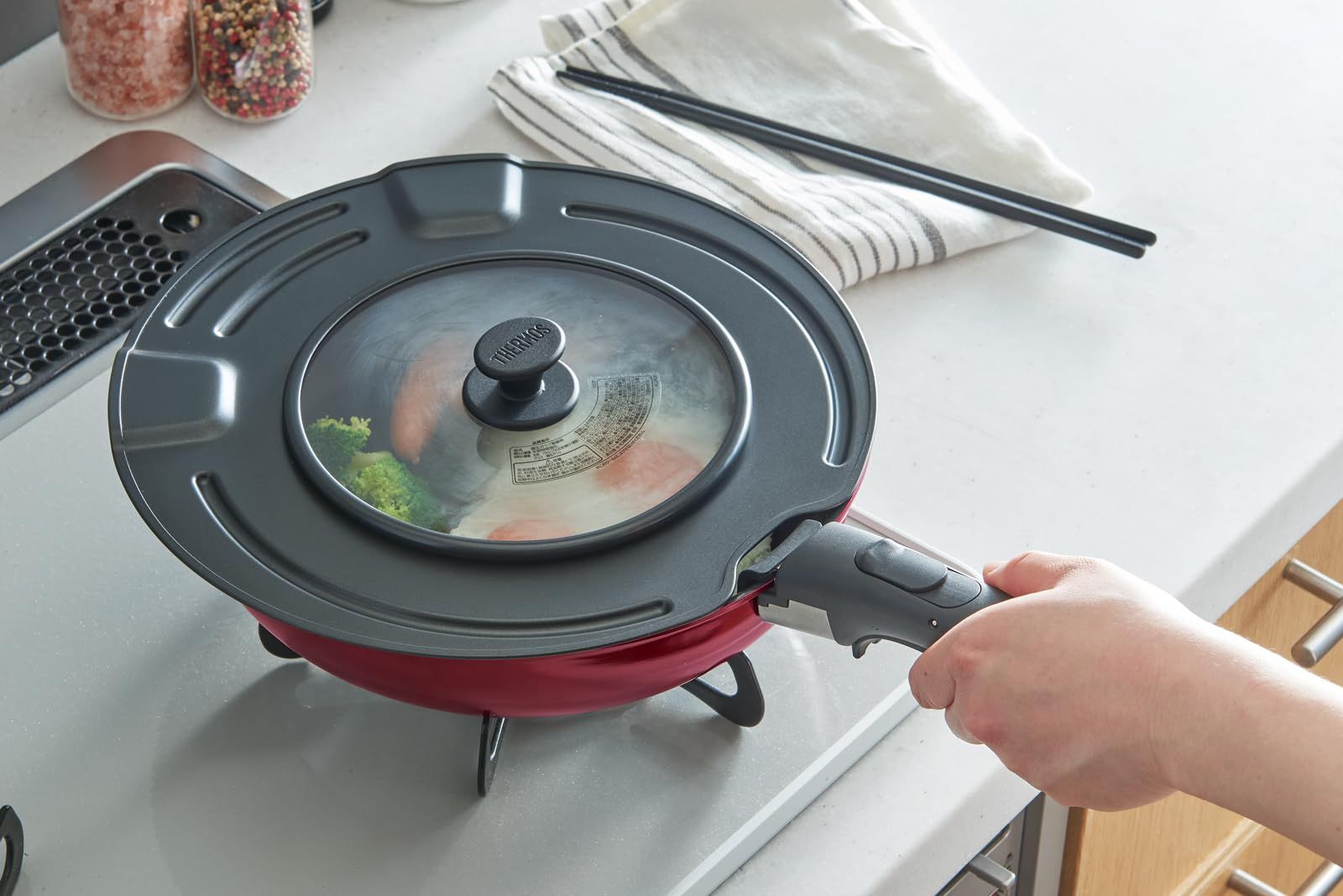 サーモス 取っ手のとれるシリーズ 取っ手 ブラック KHB-001 BK