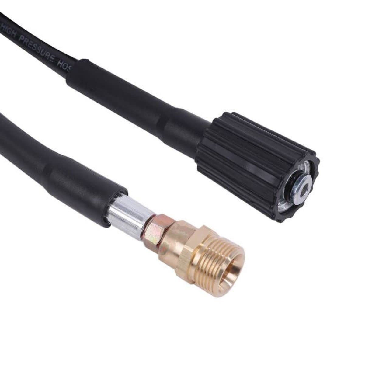 リョービ 高圧洗浄機 延長 ホース 柔らかい 40 MPa 60℃ M 22めねじ 軸心15 mm × 22おねじ 内径15 8