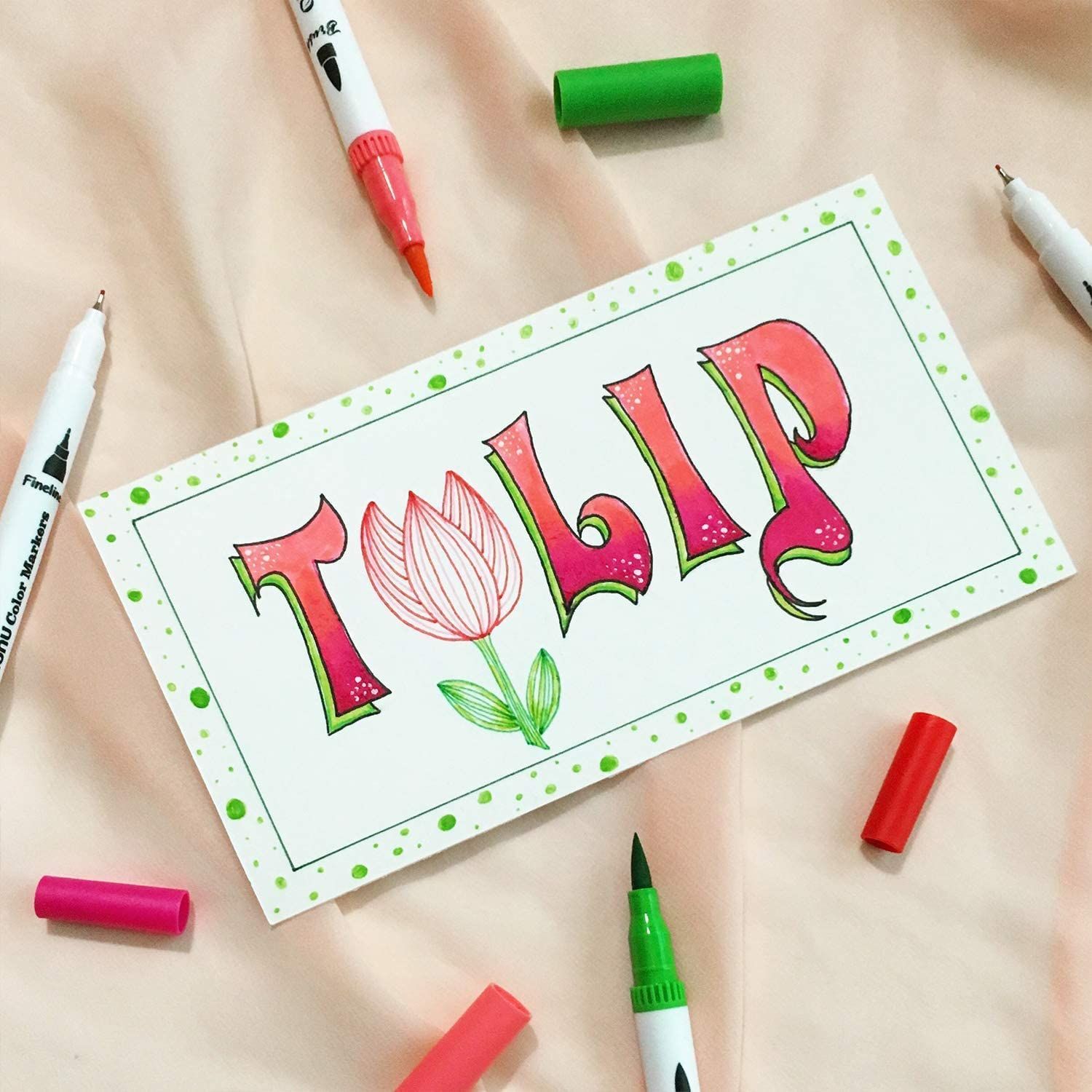 Ohuhu アートマーカー 水性ペン カラーペンセット 筆タイプ 水性マーカー 細 手帳 絵手紙 イラスト 塗り絵 メモ 画材 美術 DIY 子供 大人 収納ケース付き プレゼント