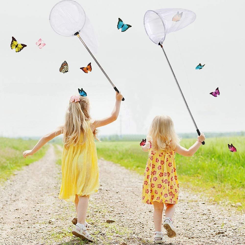 虫取り網 折りたたみ 5段伸縮 おもちゃ 昆虫採集 魚取り 子供 ツール アウトドア 昆虫ネット バタフライ トンボ 水陸両用 1.78 M