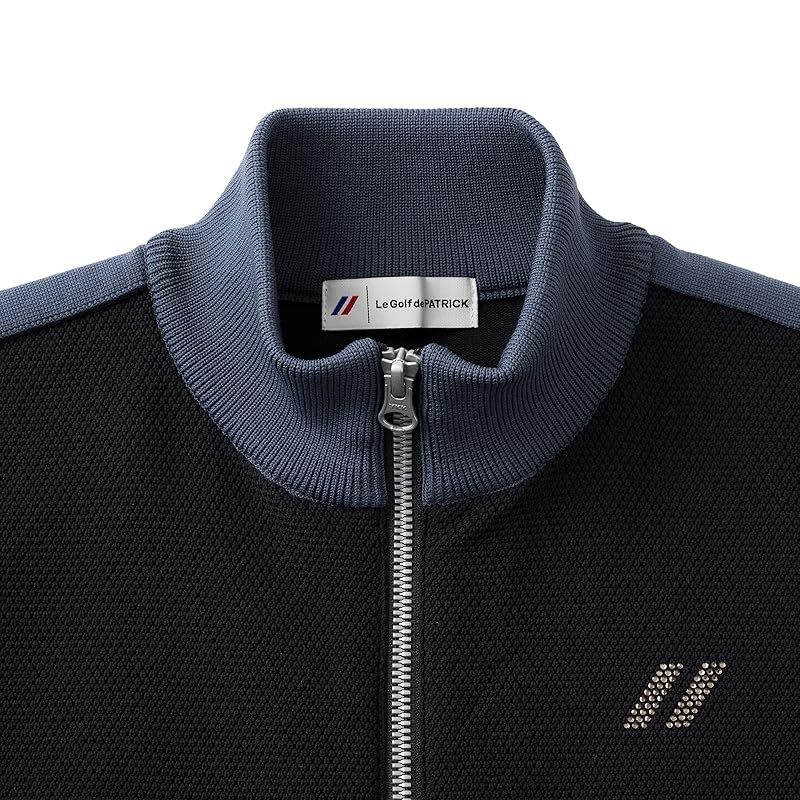 パトリック P ブルゾン ゴルフ レディース アモッサナイロンニットブルゾン ブラック BLK 222-461 L