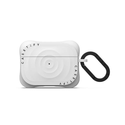 CASETiFY ウェーブ シリコン AirPods Pro ケース 第1世代 第2世代 ホワイト m