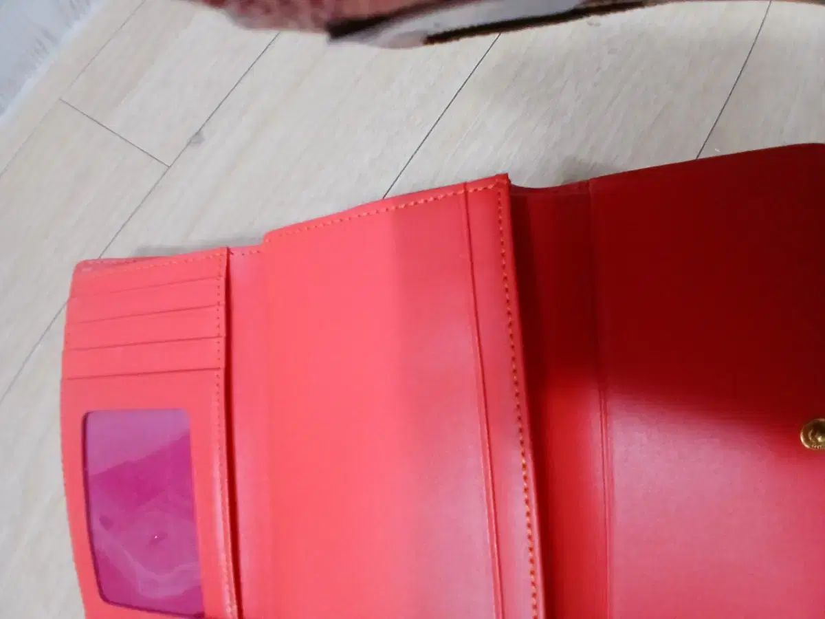  MCM レッド 二つ折り財布 カードウォレット レディース 中財布 長財布 小物