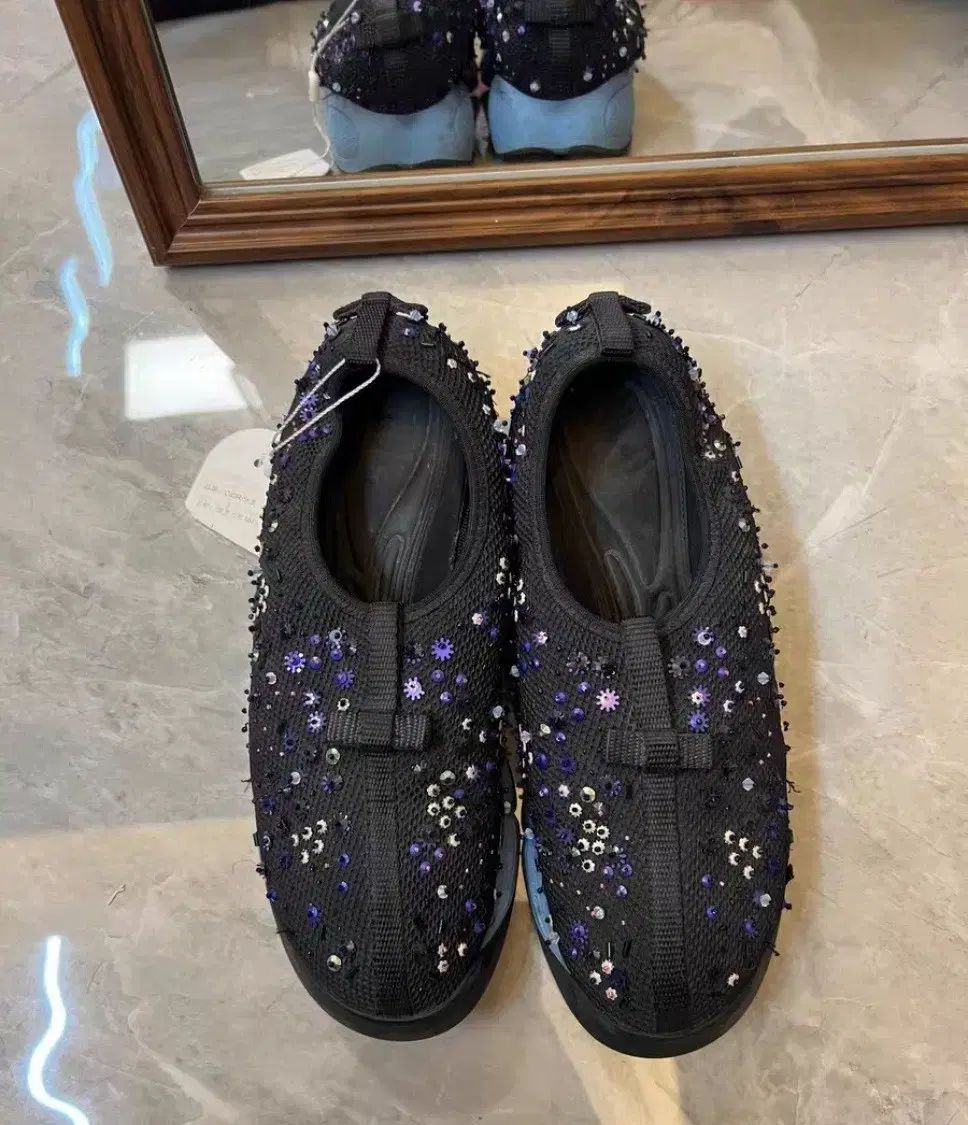 ディオール ブラック スパンコール 装飾 レディース靴 38 37 5