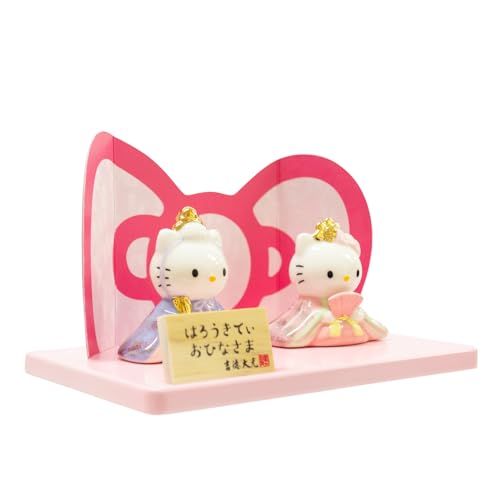 吉徳 ハローキティ磁器ひな人形 サンリオ 雛人形 ひなまつり 桃の節句 コンパクト かわいい 183233 po 1 a 0 b 5688