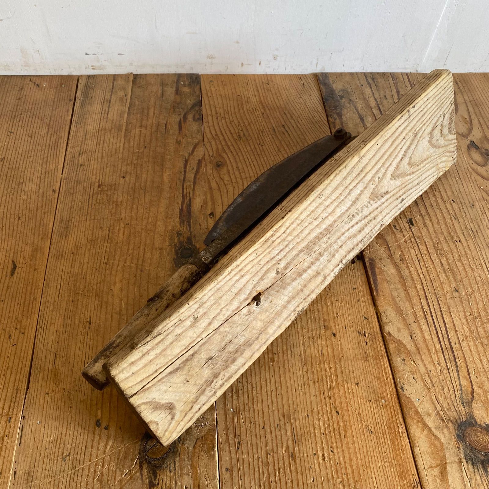 アンティーク 藁 裁断機 藁切り 押切 カッター 古農具 古民具 古道具