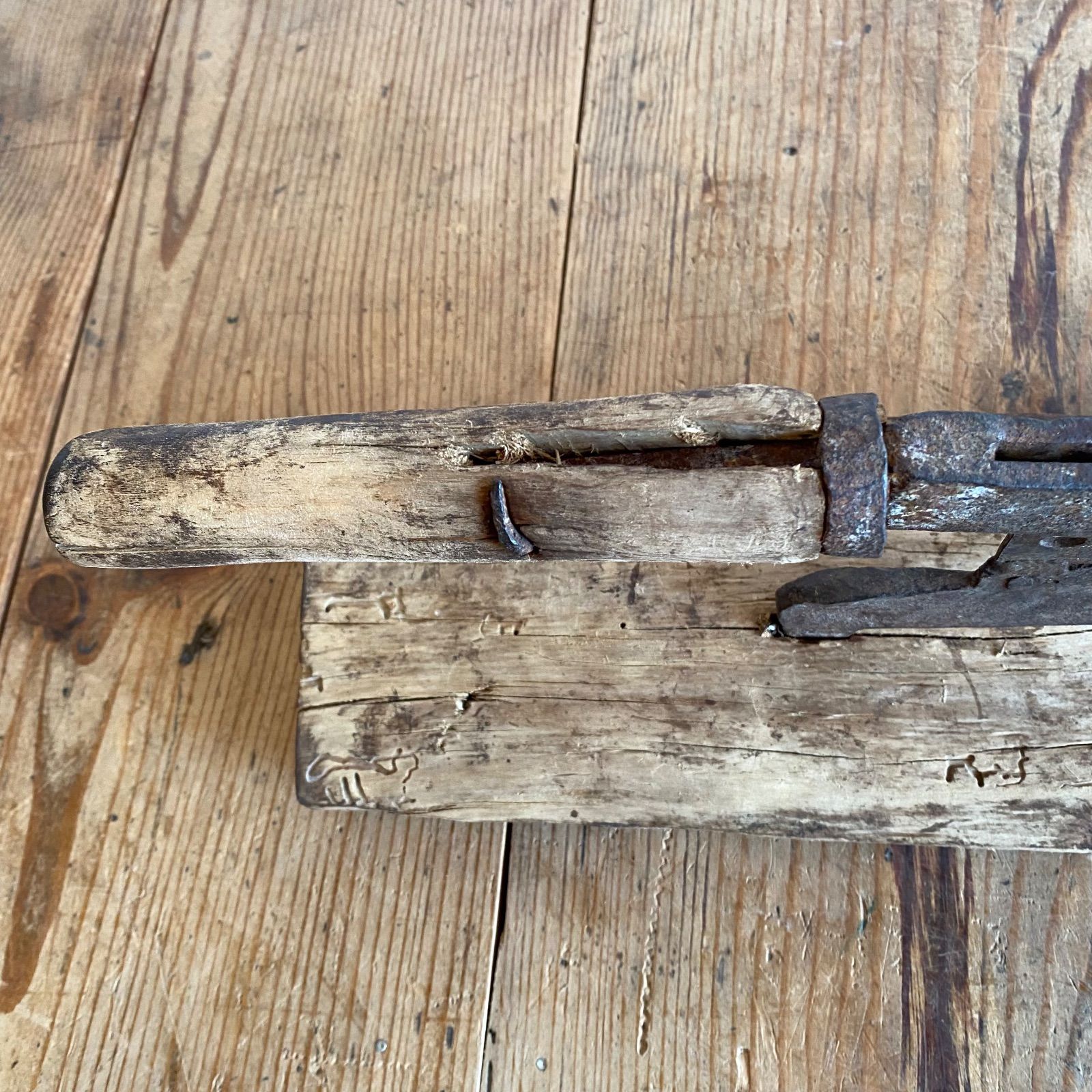 アンティーク 藁 裁断機 藁切り 押切 カッター 古農具 古民具 古道具