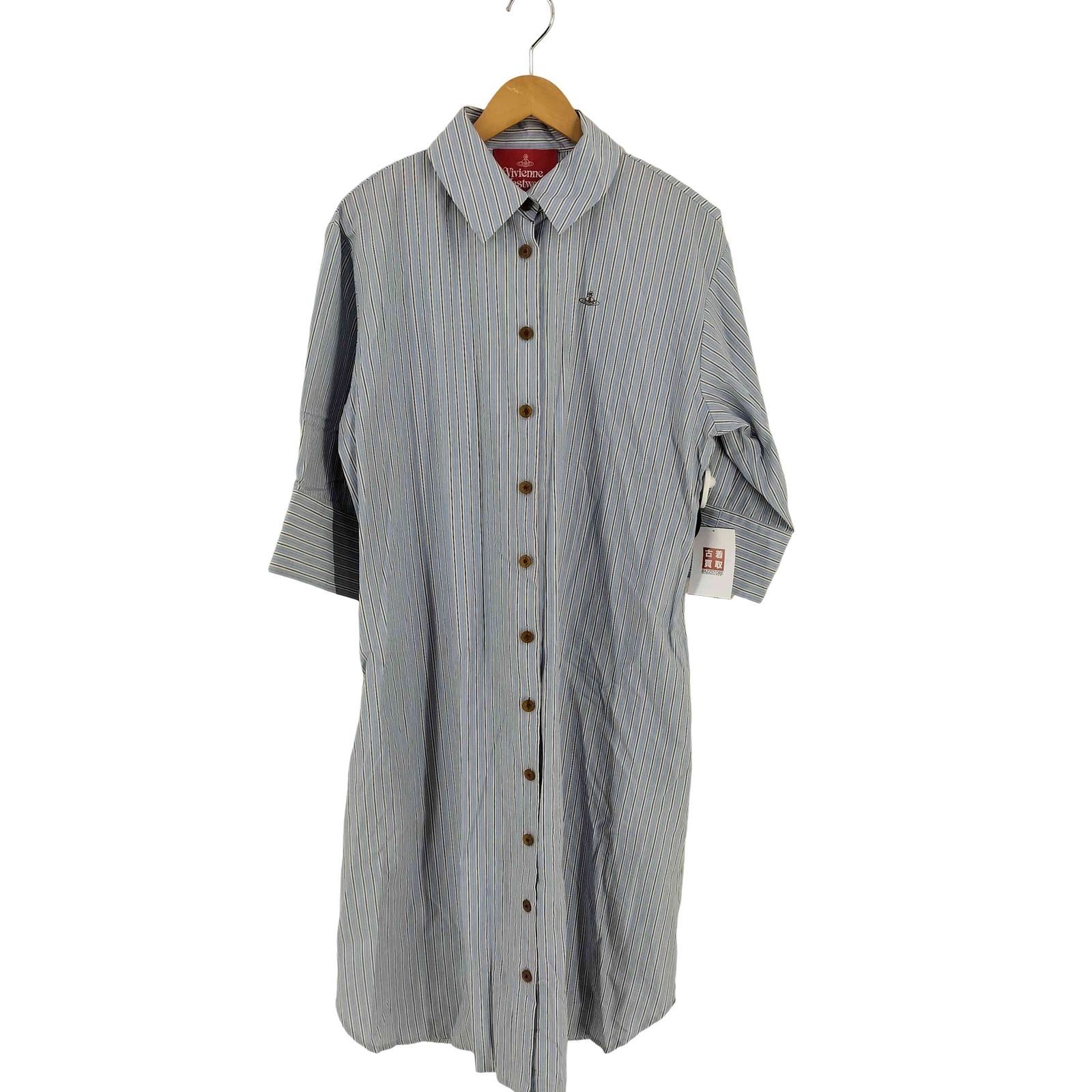 ヴィヴィアンウエストウッドレッドレーベル Vivienne Westwood RED LABEL ストライプシャツワンピース レディース 00
