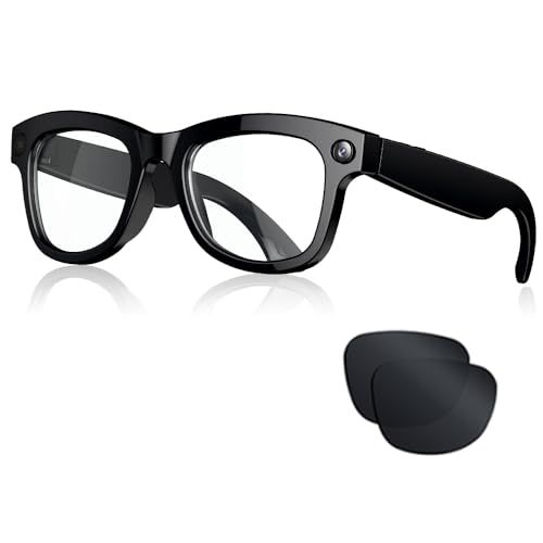 スマート翻訳メガネ スマートグラス Bluetooth 動画|写真撮影 800万画素 スピーカーとカメラ付き AI スマート翻訳 同時通訳 100 言語対応 AIGlasses 骨伝導オーディオ レンズ交換 タッチ 物理ボタン 磁気充電 物体認識 iO m