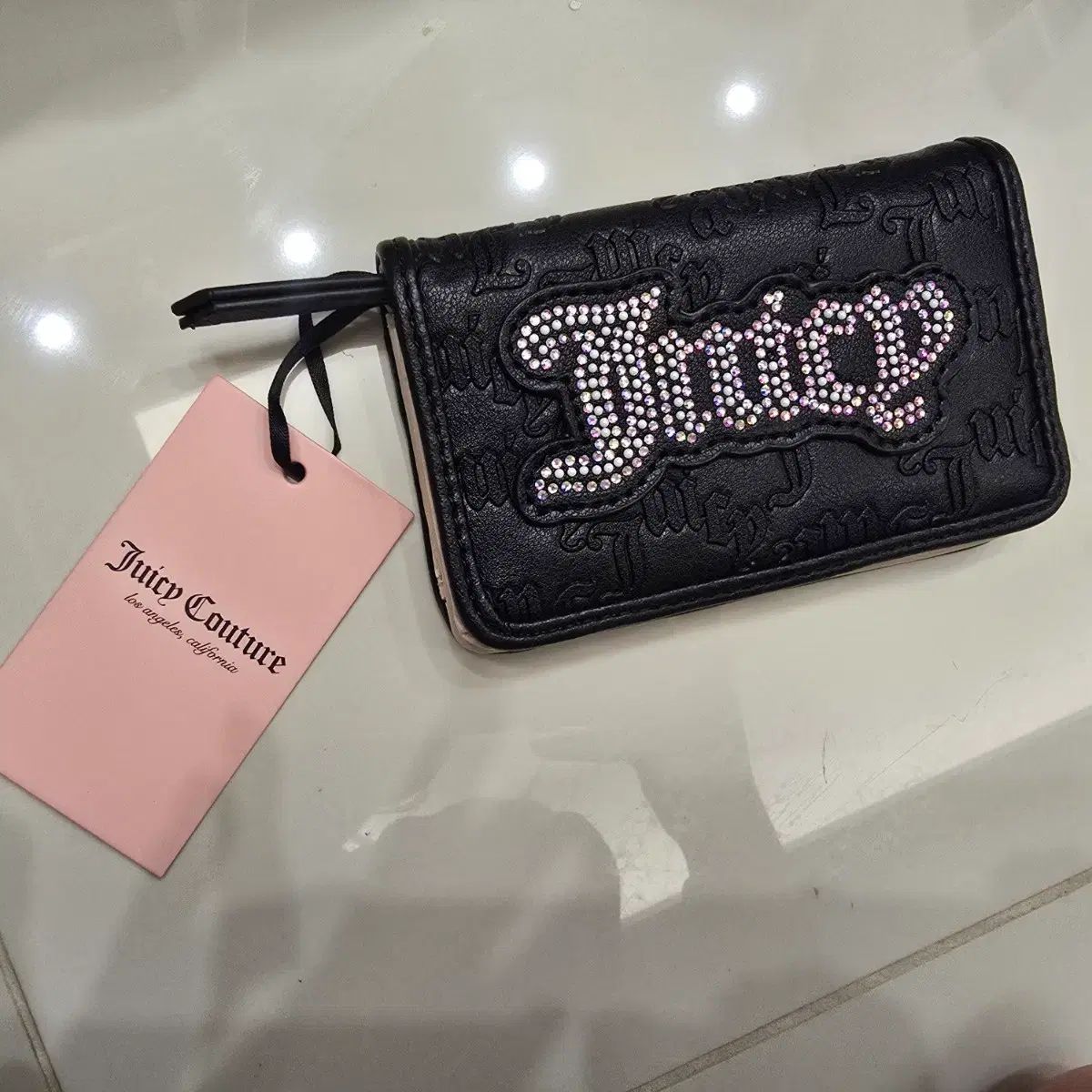 Y 2 k ストーンロゴ JUICY COUTURE ジューシークチュール 財布