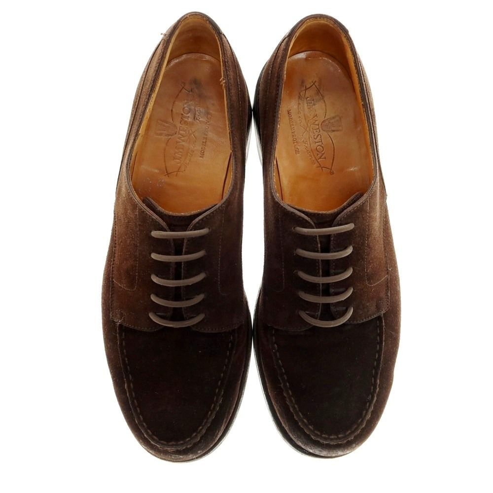 ジェイエムウエストン J.M WESTON 641 GOLF スエード ドレスシューズ ダークブラウン サイズ6 D メンズ