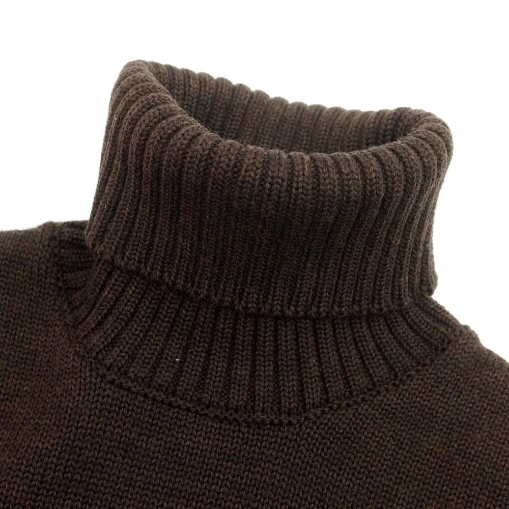 中古】ザノーネ ZANONE ミドルゲージウール タートルネックニット