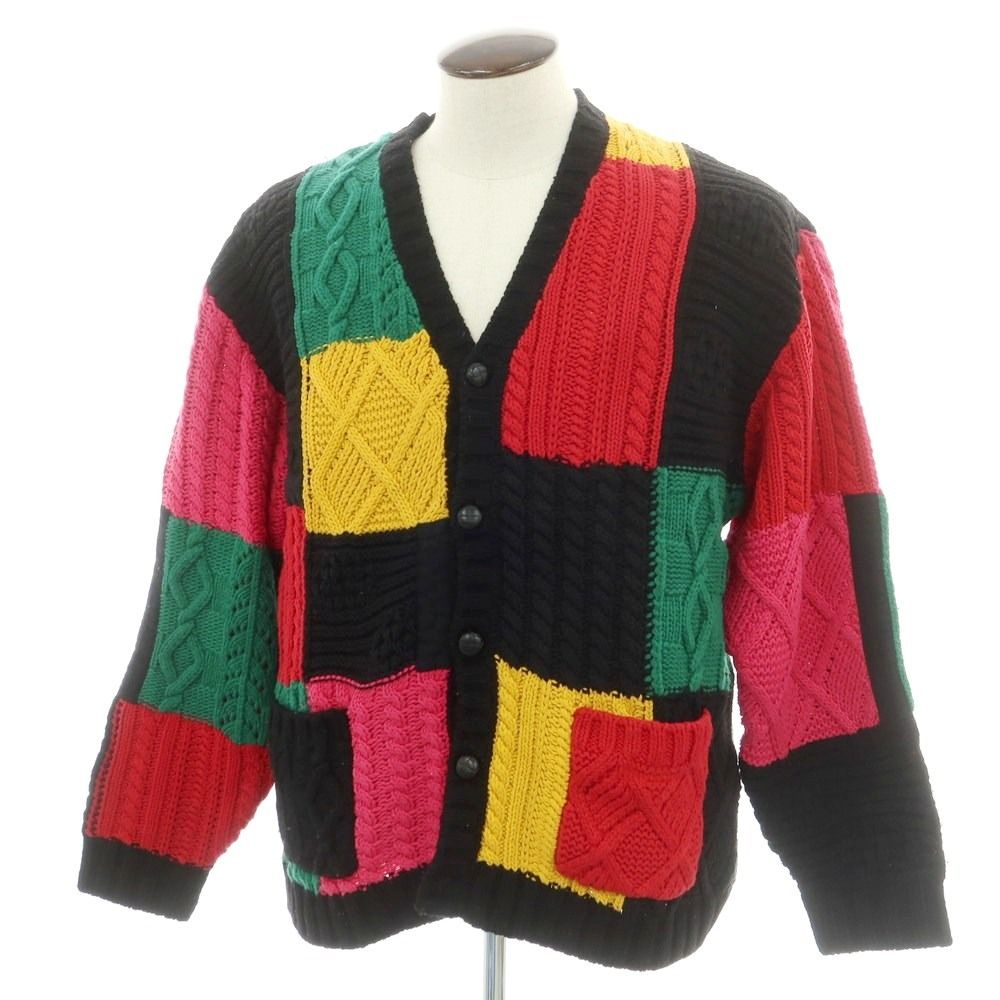 シュプリーム Supreme 2025年秋冬 Patchwork Cable Knit Cardigan カーディガン マルチカラー サイズL メンズ