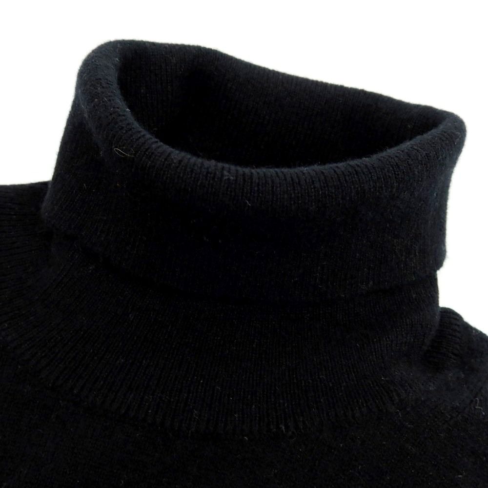 中古】マーロ Malo ハイゲージカシミヤ タートルネックニット ブラック