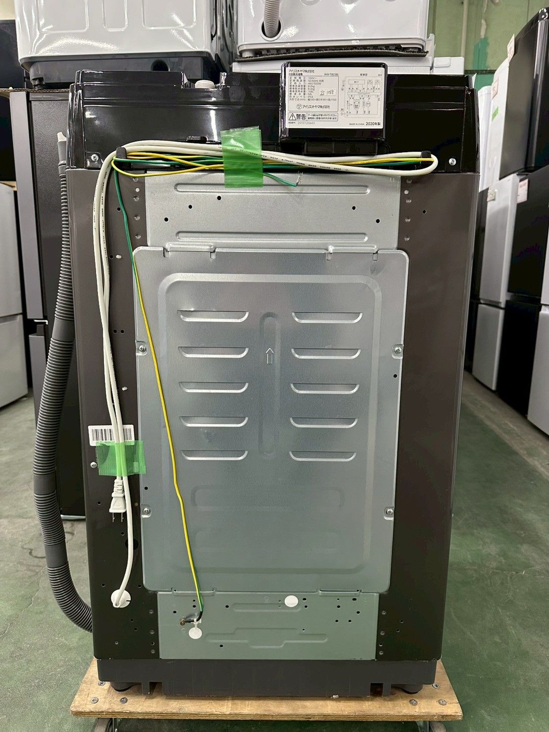  大阪 3か月保障付き 洗濯機 アイリスオーヤマ 8 kg 2020年 IAW-T 803 BL IS-1088 縦型洗濯機本体 縦型洗濯機