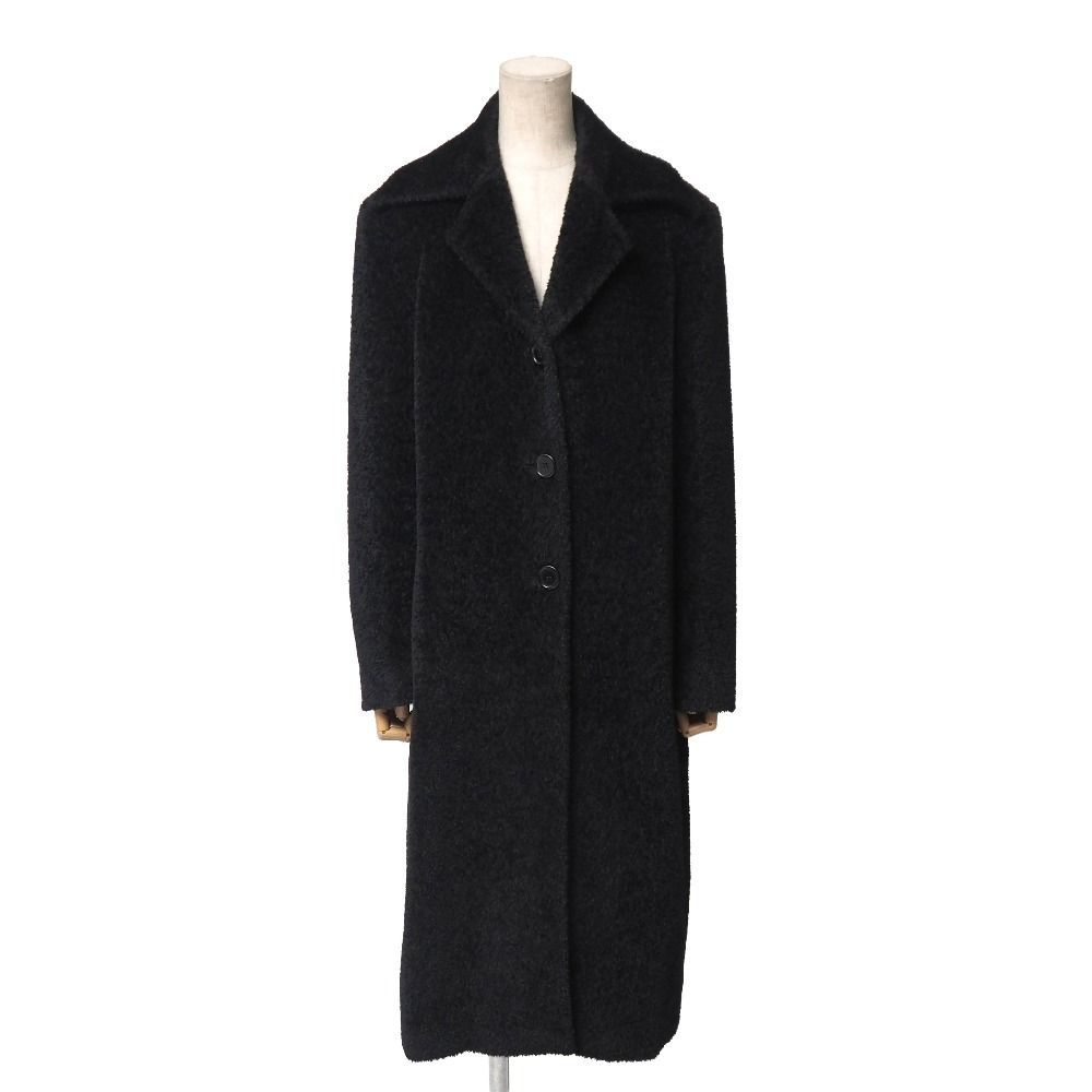Max Mara マックスマーラ ウール カシミヤ混 ロングコート 42 中古 お値下げ！[美品] 正規品 マックスマーラ カシミヤロングコート 42