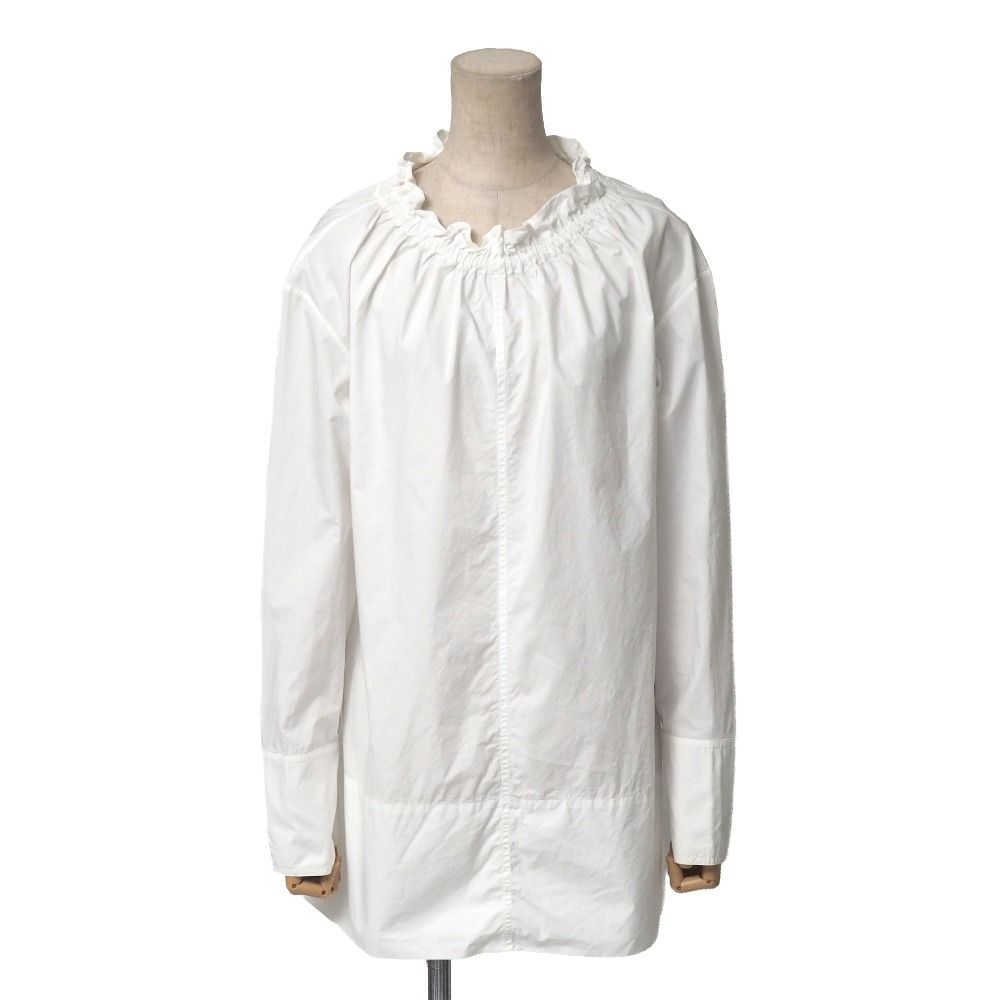 □美品□MARNI マルニ ブラウス サイズ38 ギャザー 長袖シャツ 