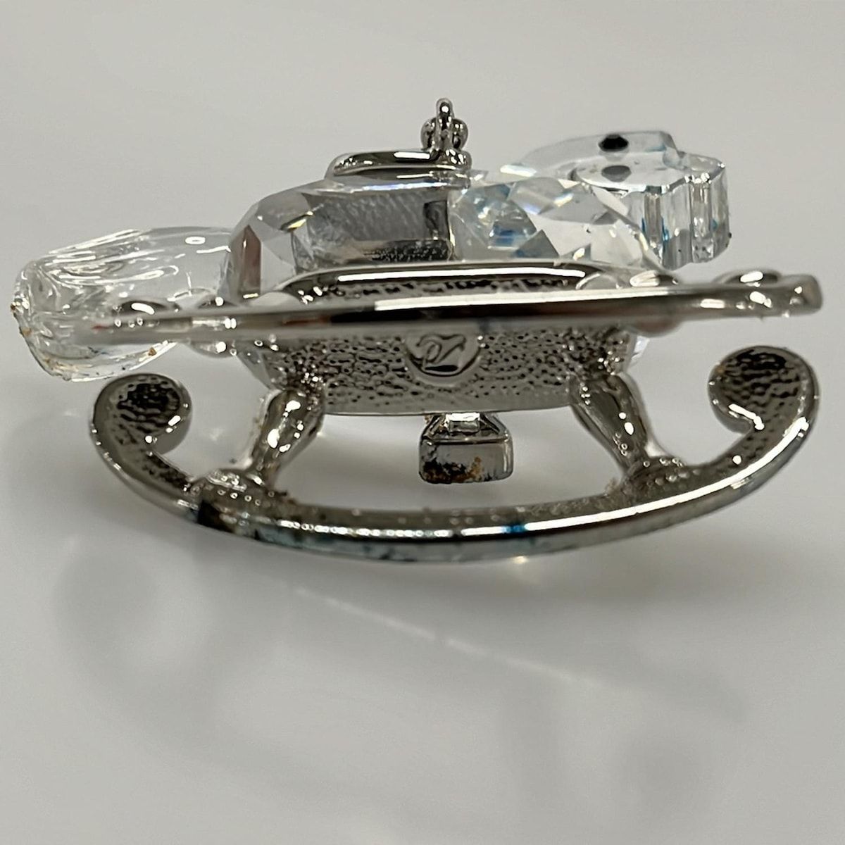 SWAROVSKI 乳母車 お祝い 置物 インテリア 小物 スワロフスキー