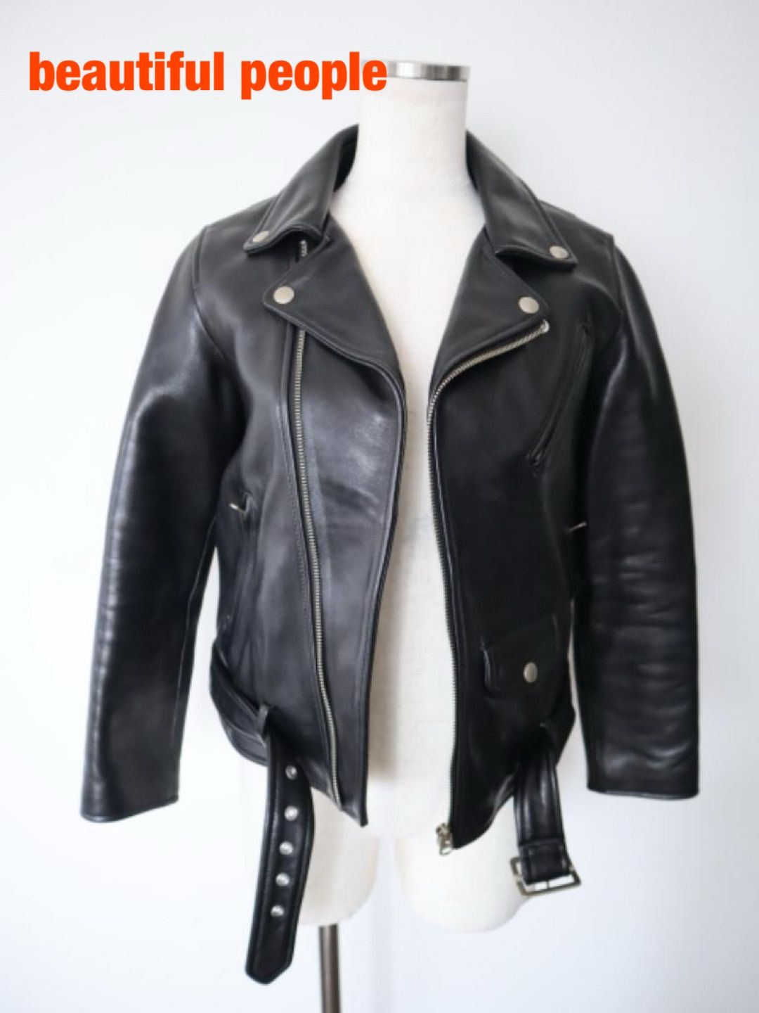 beautiful people ビューティフルピープル ラムレザー ライダース