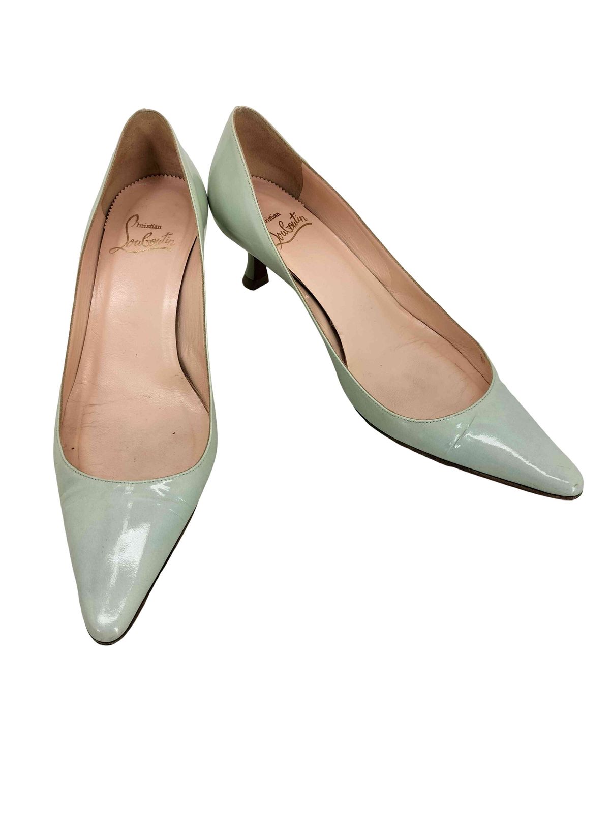 【美品】 Christian Louboutin ポインテッド パンプス 37 Christian LouBoutin Yolanda Spikes peep-toe pump size 37 | Restyle