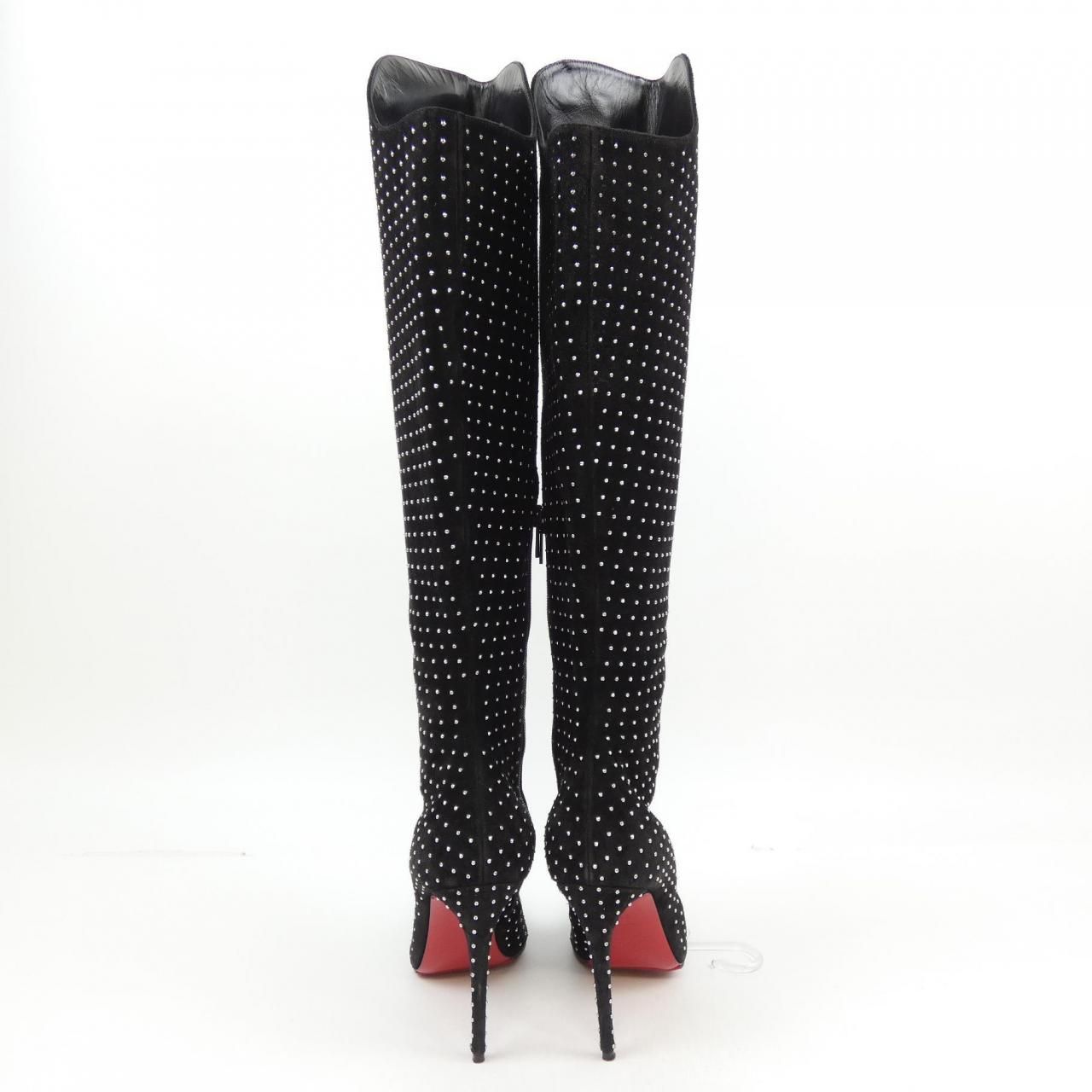 クリスチャンルブタン　フリンジ　ロングブーツ クリスチャンルブタン CHRISTIAN LOUBOUTIN ロングブーツ - メルカリ