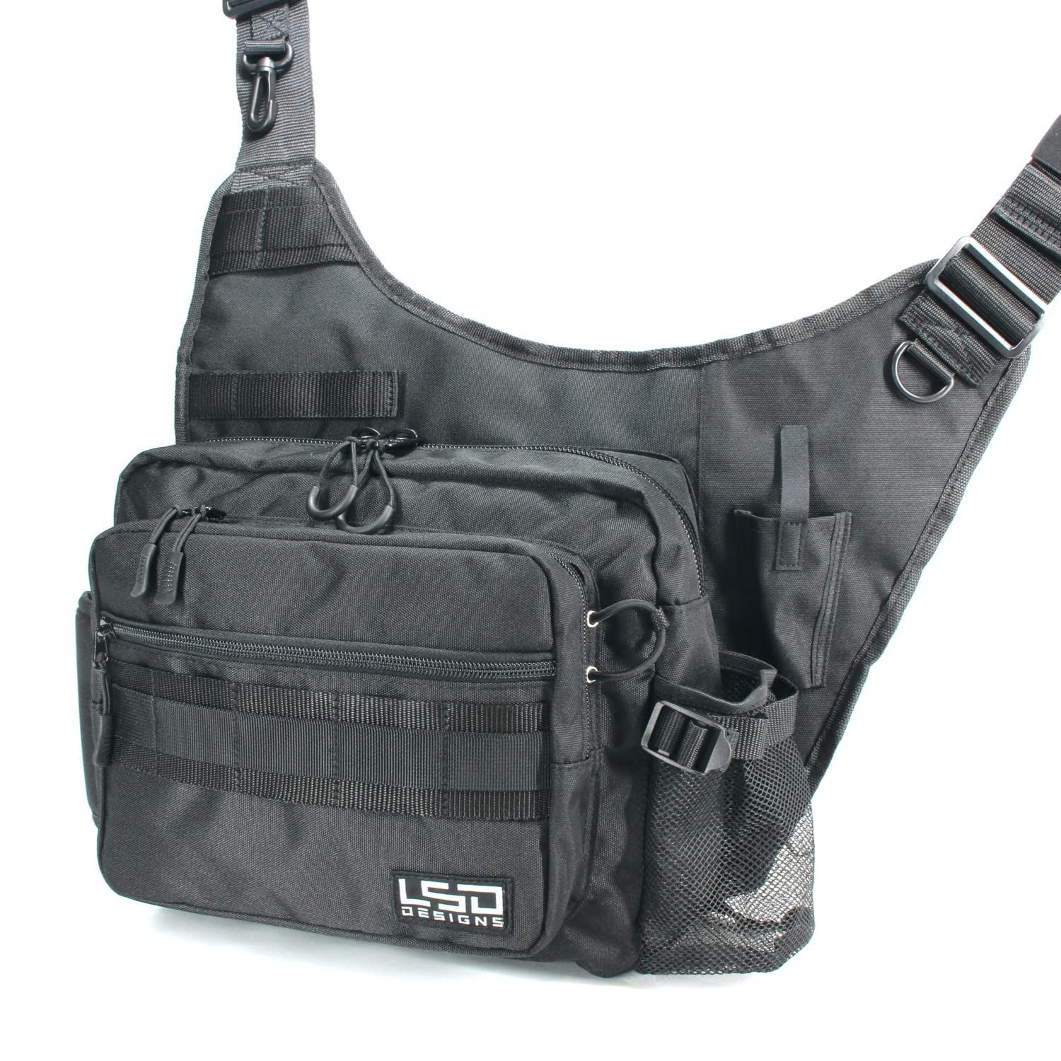 ラブソウルドリーム Love Soul Dream LSDデザインズ ワンショットサイド ネオ 釣りバッグ ショルダー 大容量 ロッドホルダー ランガン 撥水加工生地