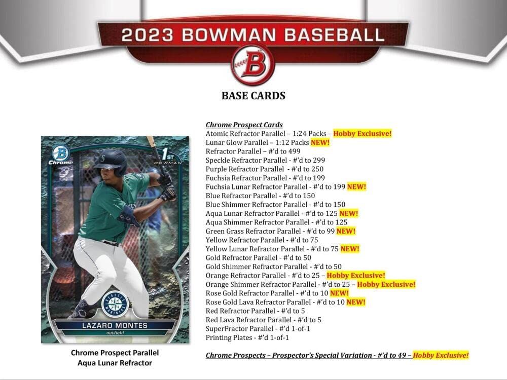 2023 Topps Bowman Baseball - Hobby ボウマンベースボール ホビー