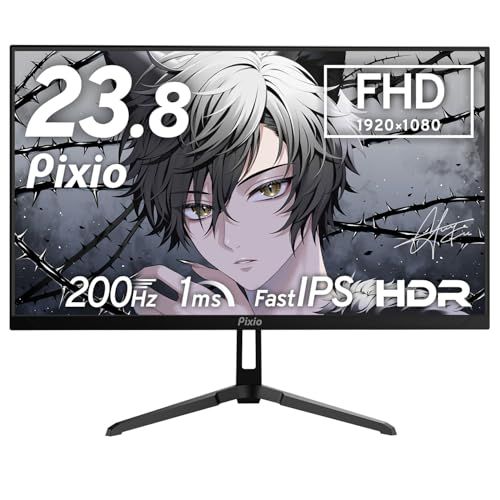 Pixio PX 248 Wave Black ゲーミングモニター 23.8インチ 200 Hz FHD スピーカー内蔵 m