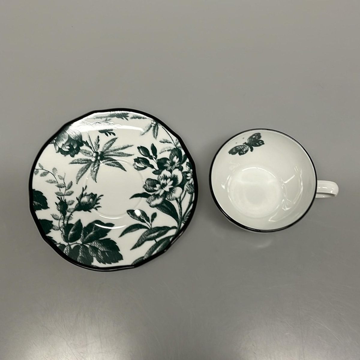 GUCCI グッチ カップ ソーサー 白 グリーン リチャード ジノリ