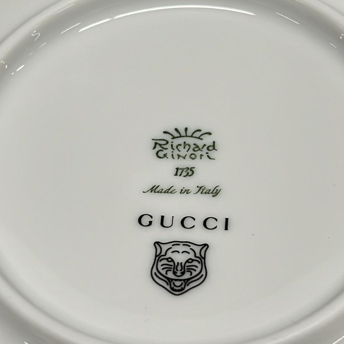  GUCCI グッチ カップ ソーサー 白 グリーン リチャード ジノリ その他 小物