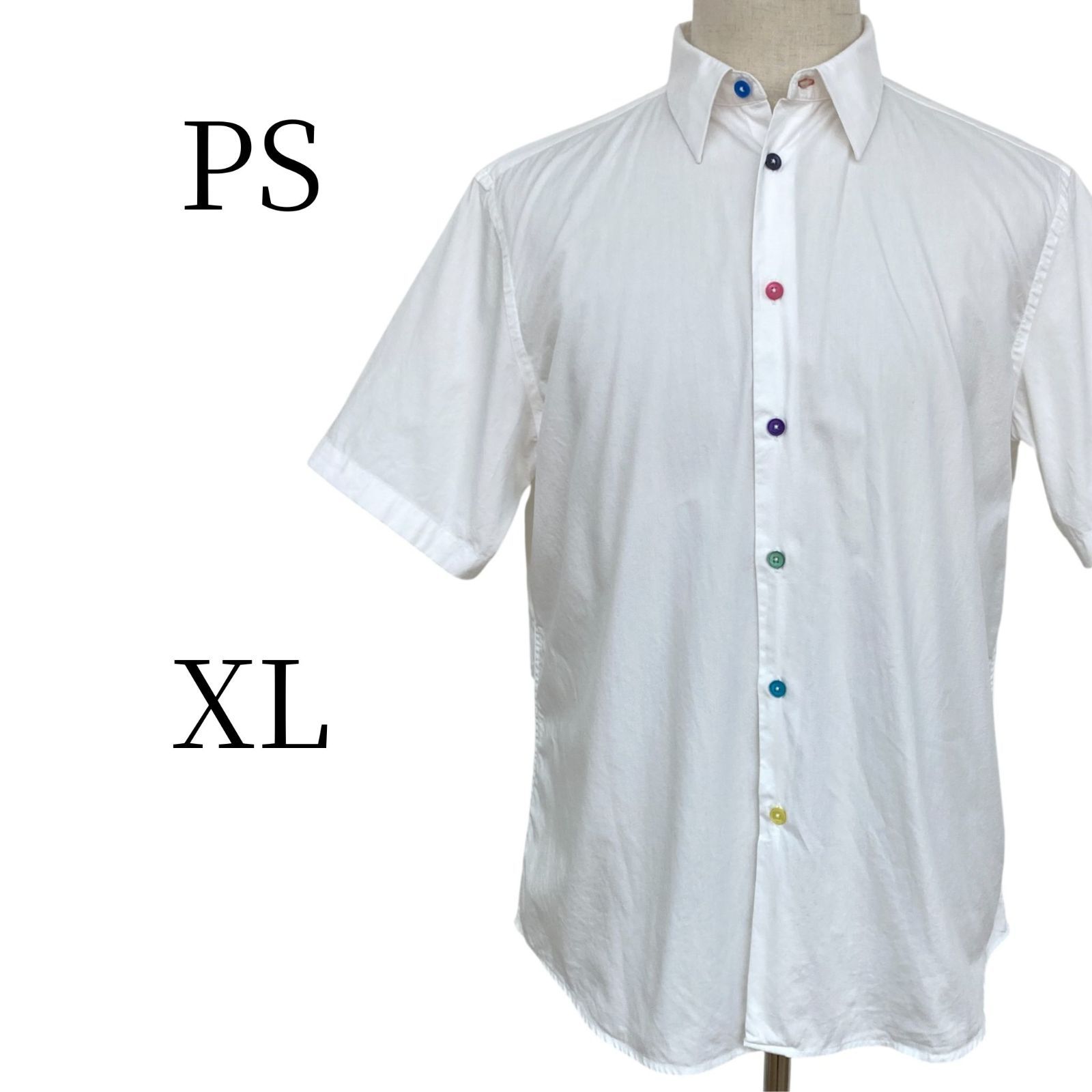 PS ピーエス ホワイト シャツ XL LL PSP 22-32